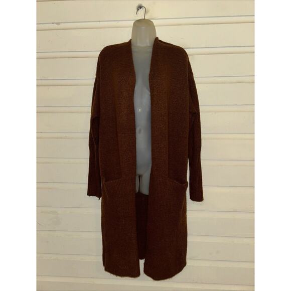 BB Dakota Steve Madden Long Sleeve Long Line Knit Cardigan Sweater Size M - Picture 1 of 8